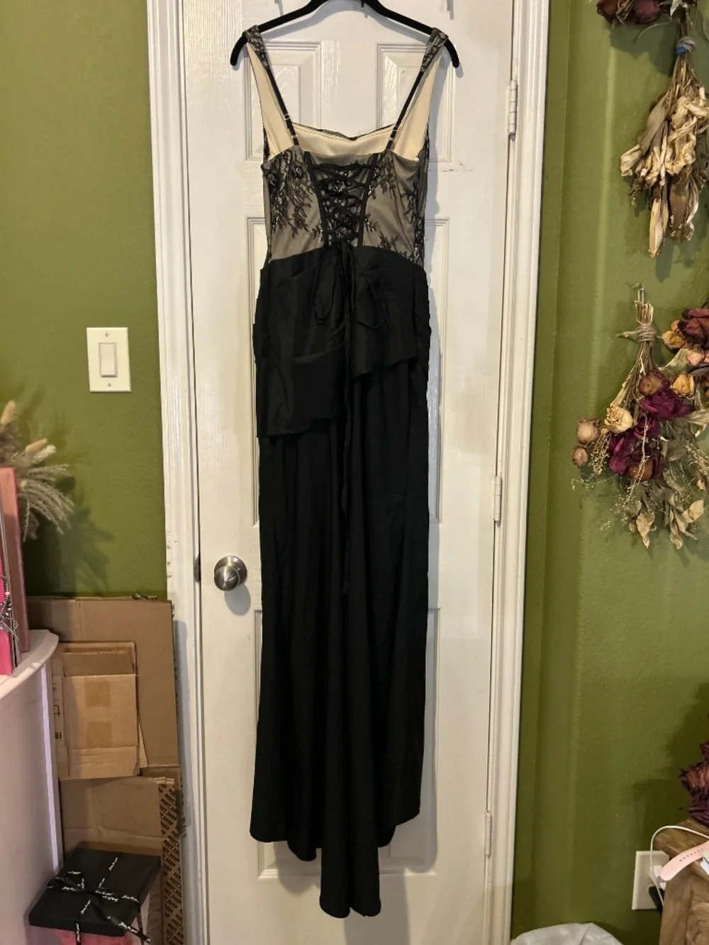 Black Corset Formal Dress